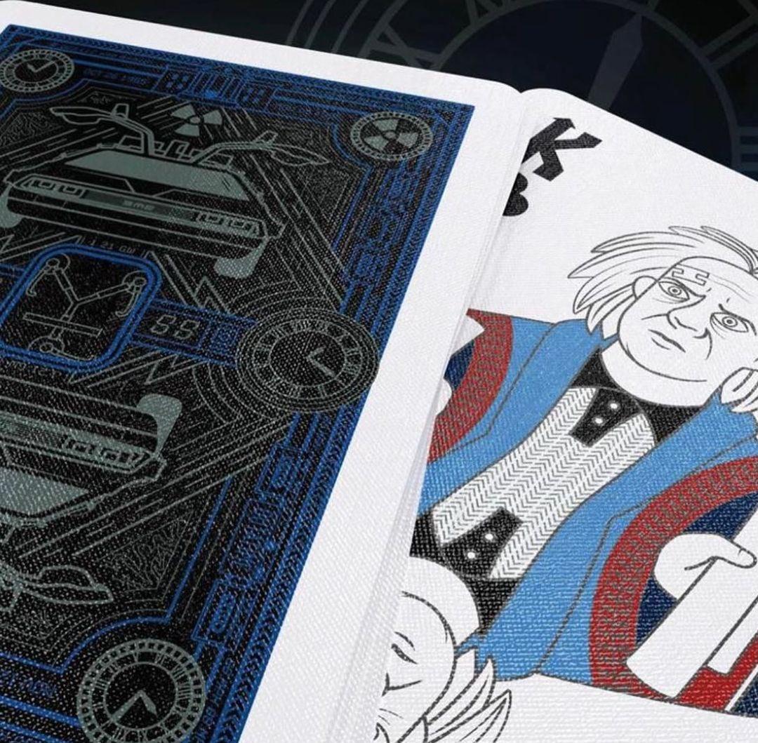 Back to the Future Themed Bicycle Playing Cards - 80s Nostalgia Deck for Magic Tricks, Poker Games & Movie Night Fun