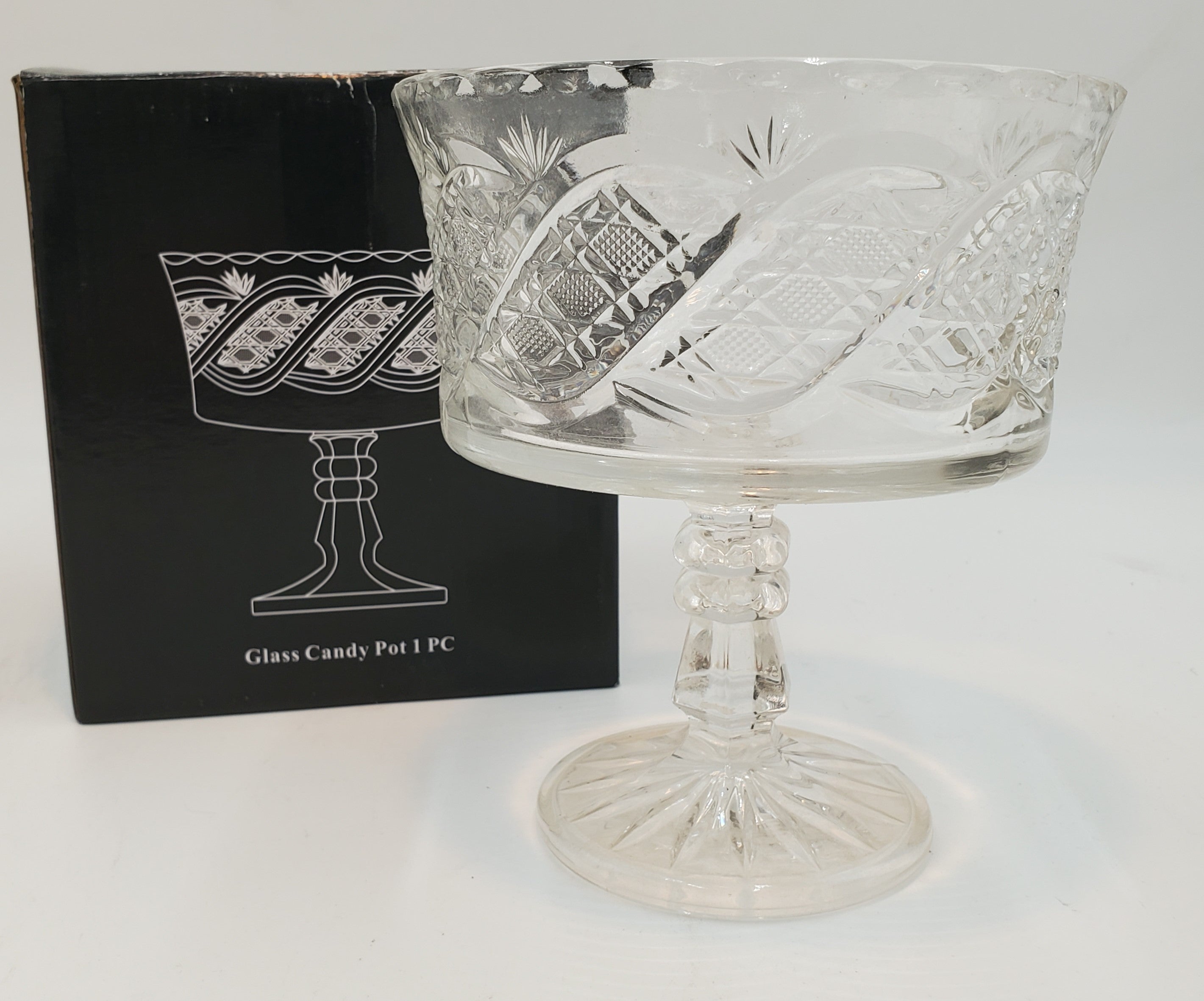 5.25X6 Glass Footed Stand - Elegant Display Stand for Cakes, Desserts, and Centerpieces - Perfect for Weddings, Parties, and Home Decor