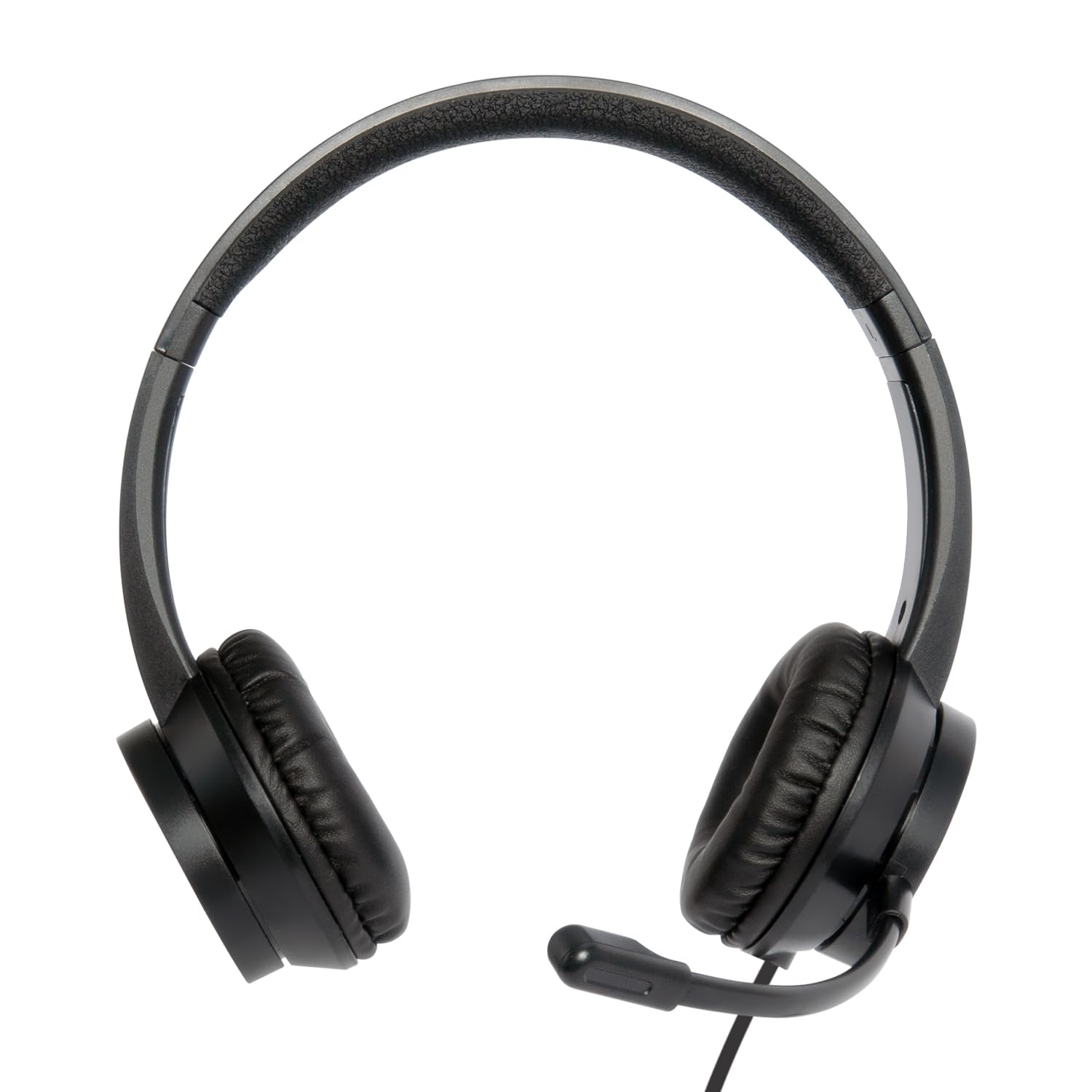 VulTech HS-03 USB On-Ear Headset with Microphone - Adjustable Headband, Volume Control & Mute Button for PC, Laptop, MacBook - Perfect for Office, Remote Work, Online Meetings (Teams, Skype, Zoom) & Gaming