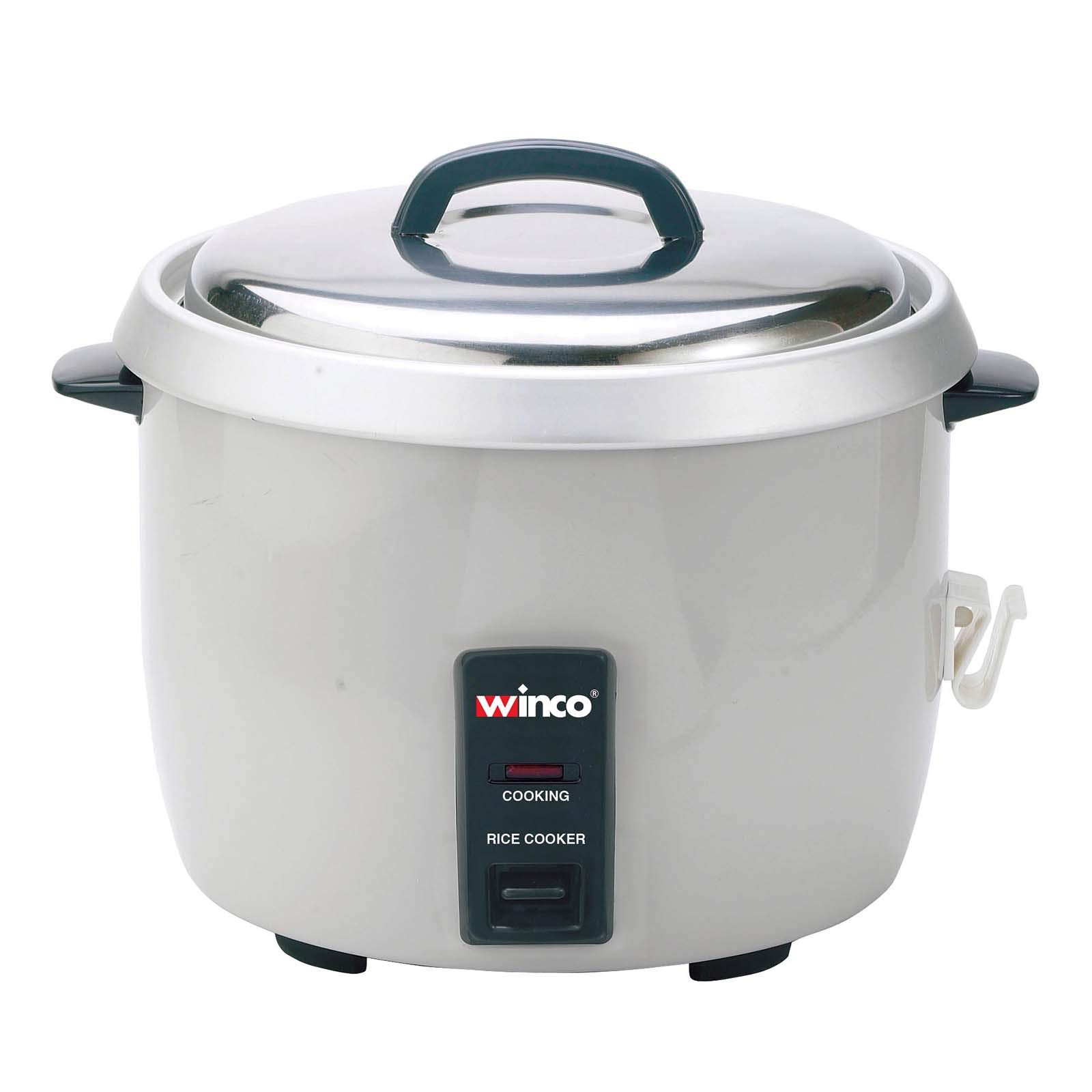 Winco 30 Cup Electric Rice Cooker - Large Capacity Commercial Rice Steamer with Keep Warm Function - Perfect for Restaurants, Catering & Family Gatherings