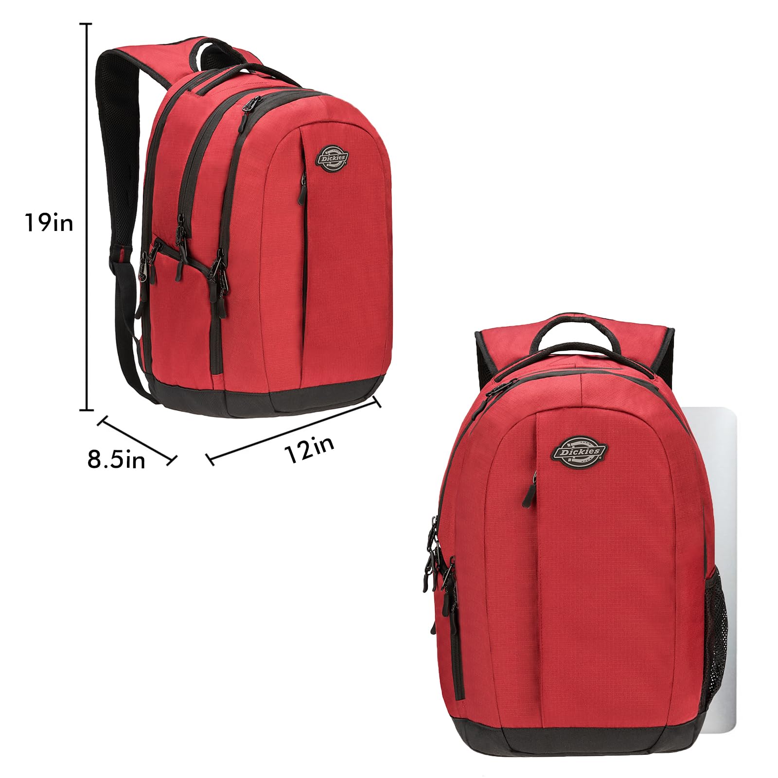 Dickies Water Resistant Laptop Backpack for College & Work - Durable 15.6 Inch Computer Bag for Men & Women - Perfect for School, Office, Travel & Commuting
