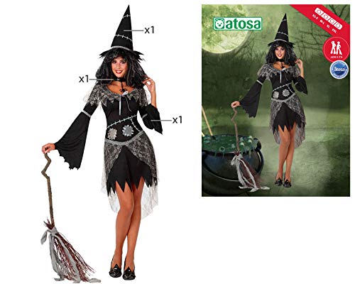 Witch Costume for Adults - Black Halloween Outfit for Women & Men | Perfect for Halloween Parties, Cosplay & Themed Events