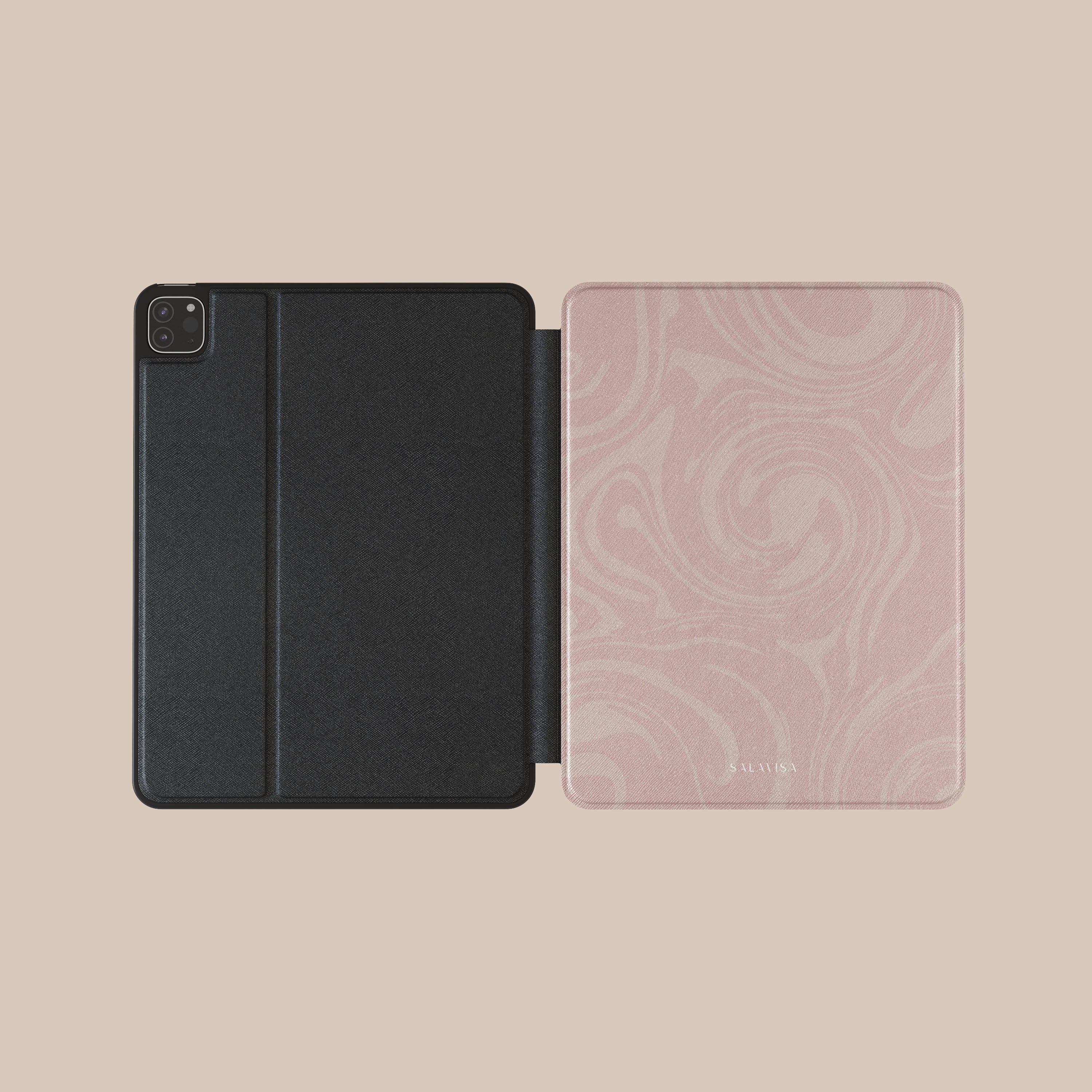 Pink Swirl iPad Case - Cute Protective Cover for iPad 10.2/9.7 Inch - Perfect for School, Work & Travel - Shockproof & Lightweight Design