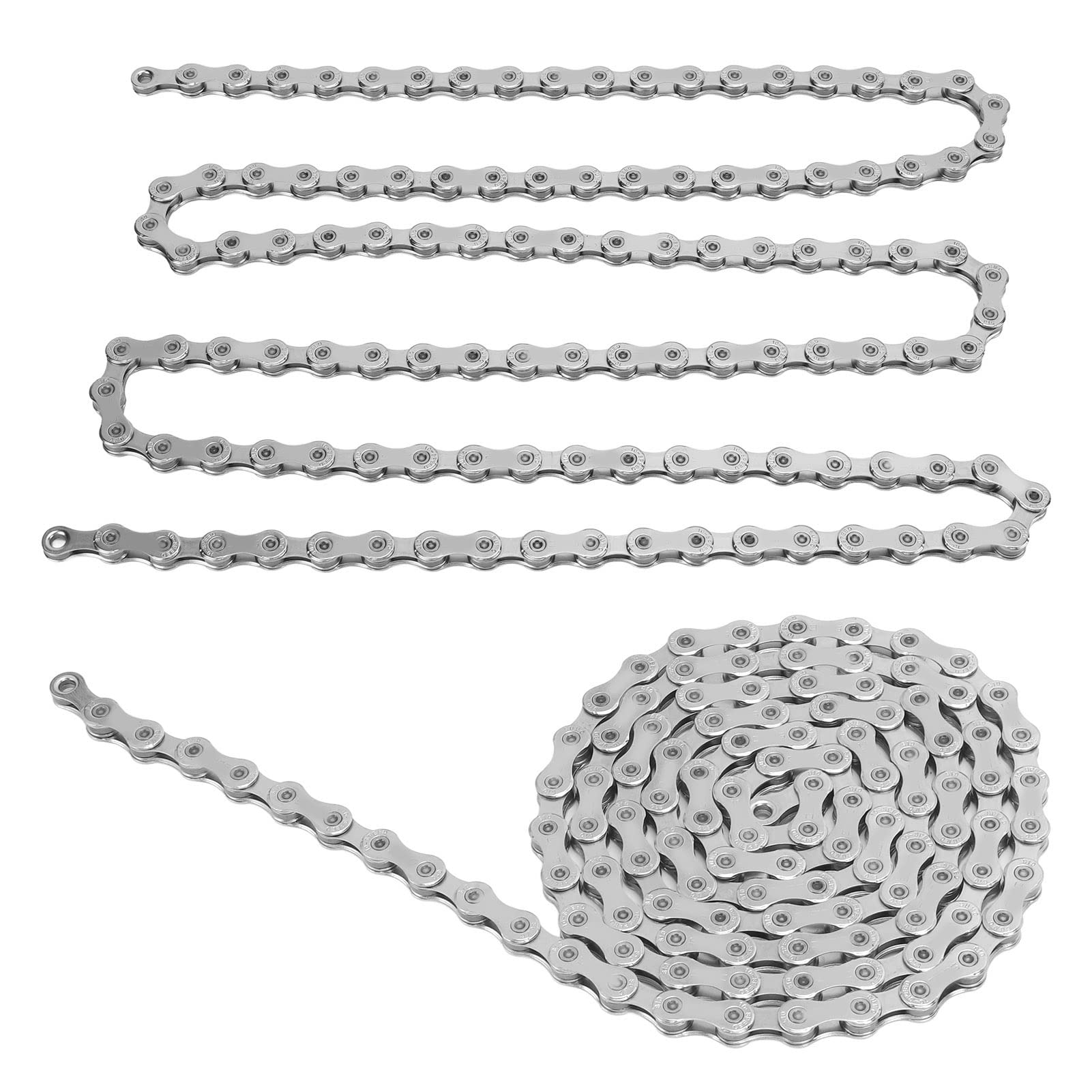 Durable SX10 116-Link 30-Speed Bike Chain - Silver Steel Mountain Bike Chain for Smooth Shifting | Perfect for Trail Riding, Commuting & Off-Road Cycling