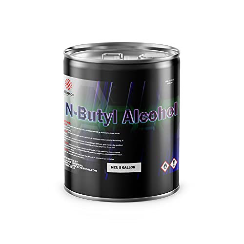 N-Butyl Alcohol 5 Gallon Pail - High-Quality Solvent for Paints, Lacquers, Varnishes, Resins, Gums & Vegetable Oils | Industrial & DIY Use | Alliance Chemical