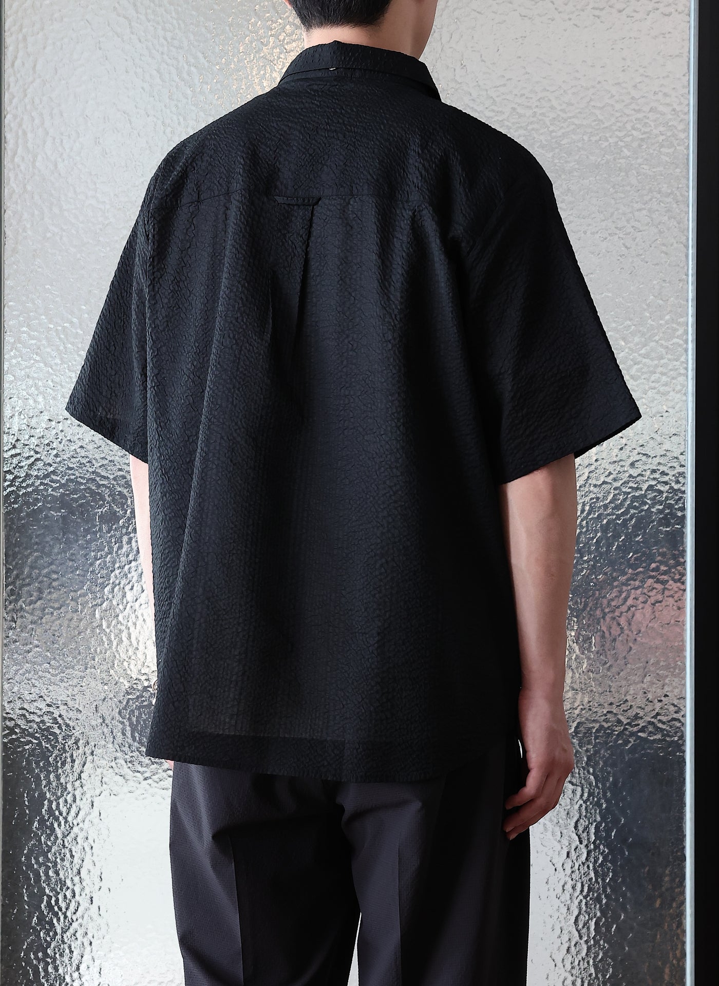 Breathable Cotton Seersucker Short Sleeve Shirt for Men - Casual Summer Wear, Beach Outfits & Outdoor Activities
