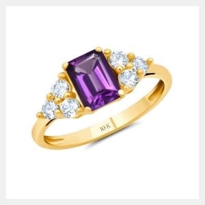 Amethyst | Yellow Gold