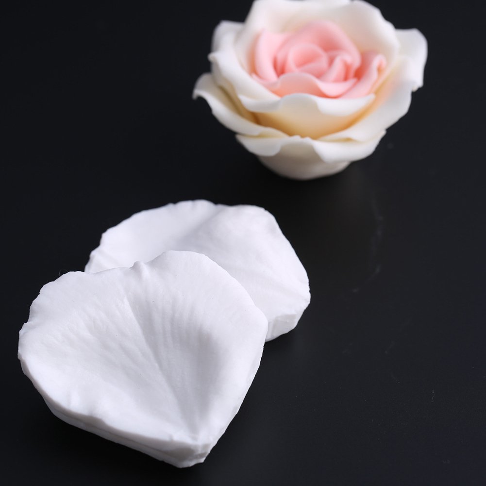 3D Rose Petals Silicone Mold for Fondant, Chocolate, Baking, Cookies & Soap Decorating - Perfect for Cake Decor, DIY Crafts & Wedding Desserts