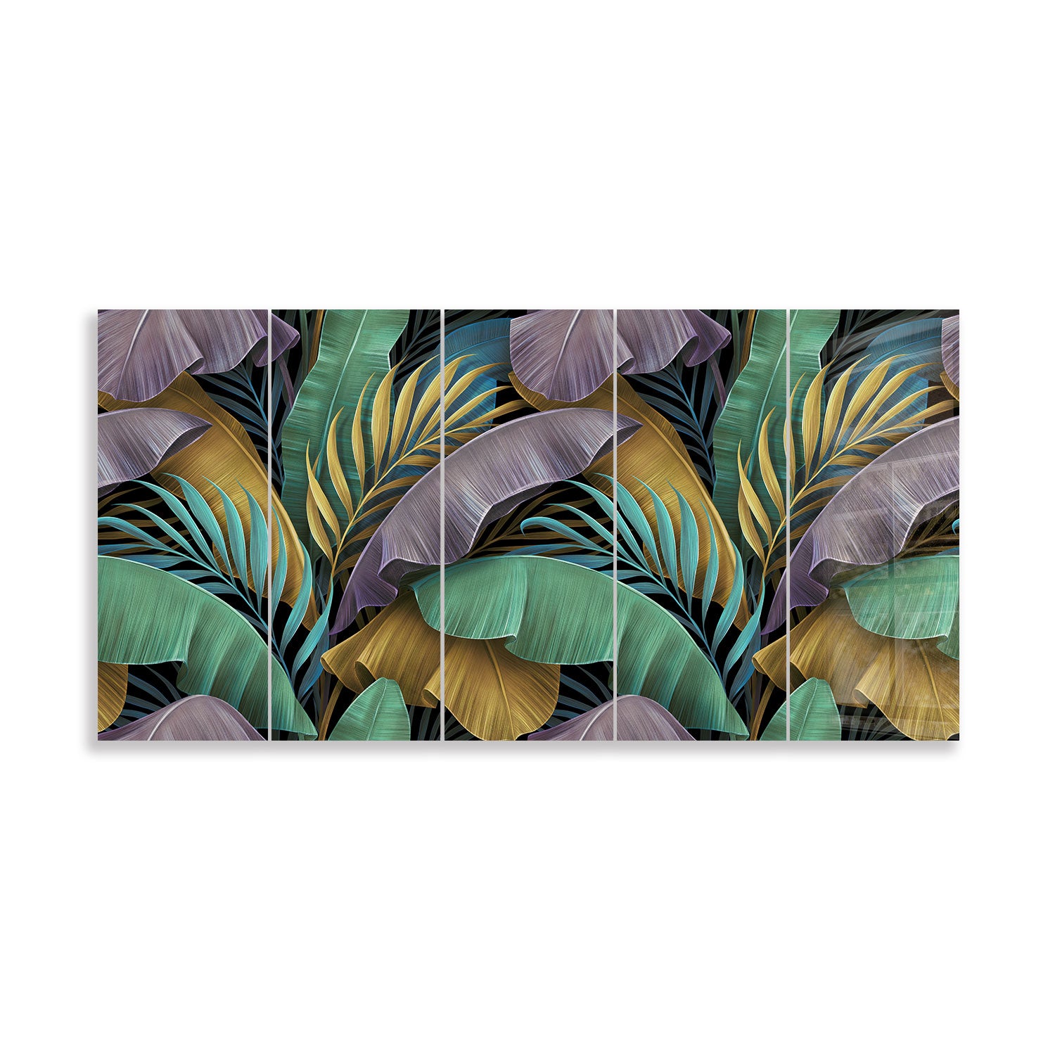 Tropical Leaves for Home Decor | Artificial Palm Leaves for Wall Art, Party & Wedding Decorations | Perfect for Boho, Jungle & Tropical Themes