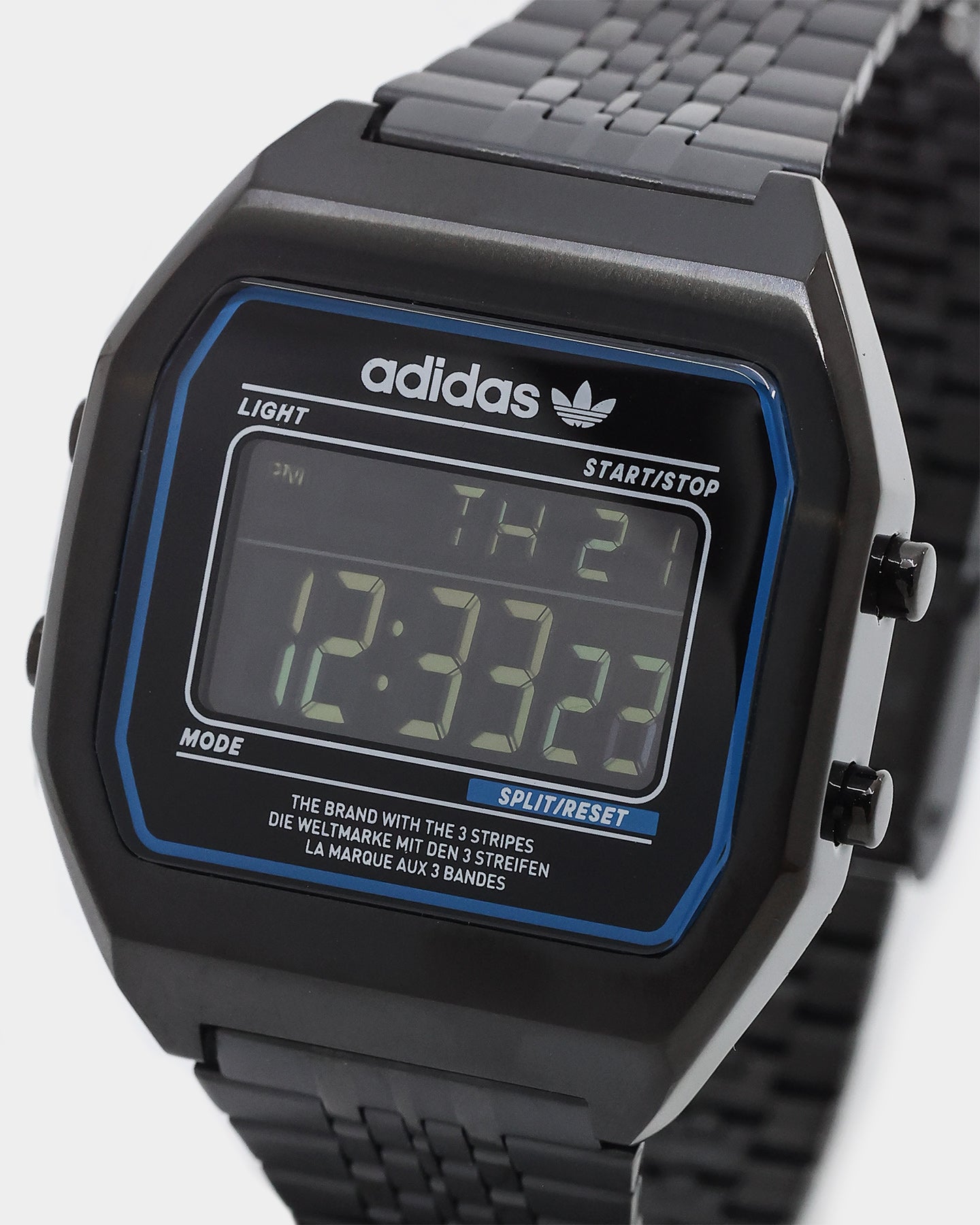 Adidas Digital Two 36MM Black Sports Watch - Stylish Waterproof Smartwatch for Running, Gym & Outdoor Activities