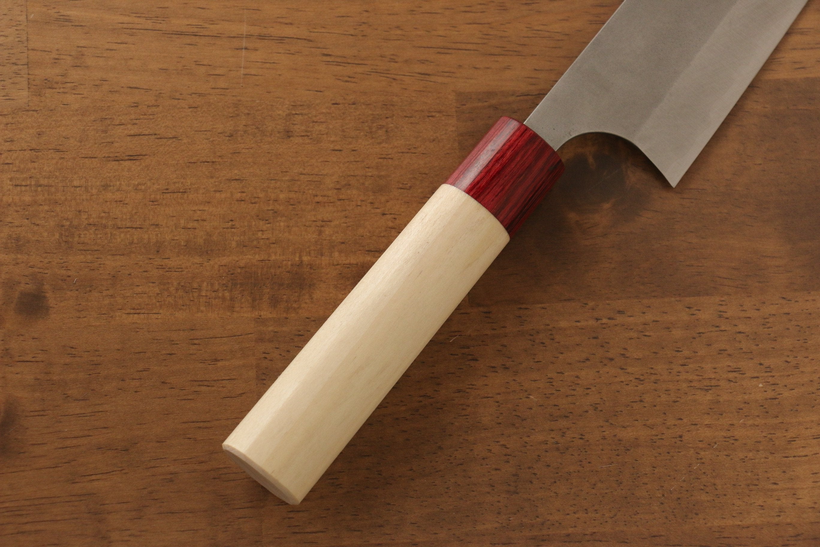 Masakage Yuki White Steel No.2 Nashiji Gyuto 210mm Japanese Chef Knife with Magnolia Handle - Perfect for Sushi, Meat Cutting & Professional Kitchen Use