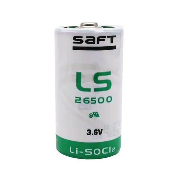 DSONE (2-Pack) LS26500 C Size 3.6V 7700mAh Lithium Thionyl Chloride Battery - Compatible with SAFT LS26500, Ideal for Water Meters, Electricity Meters, PLC Memory Backup & Industrial Power Supply Applications
