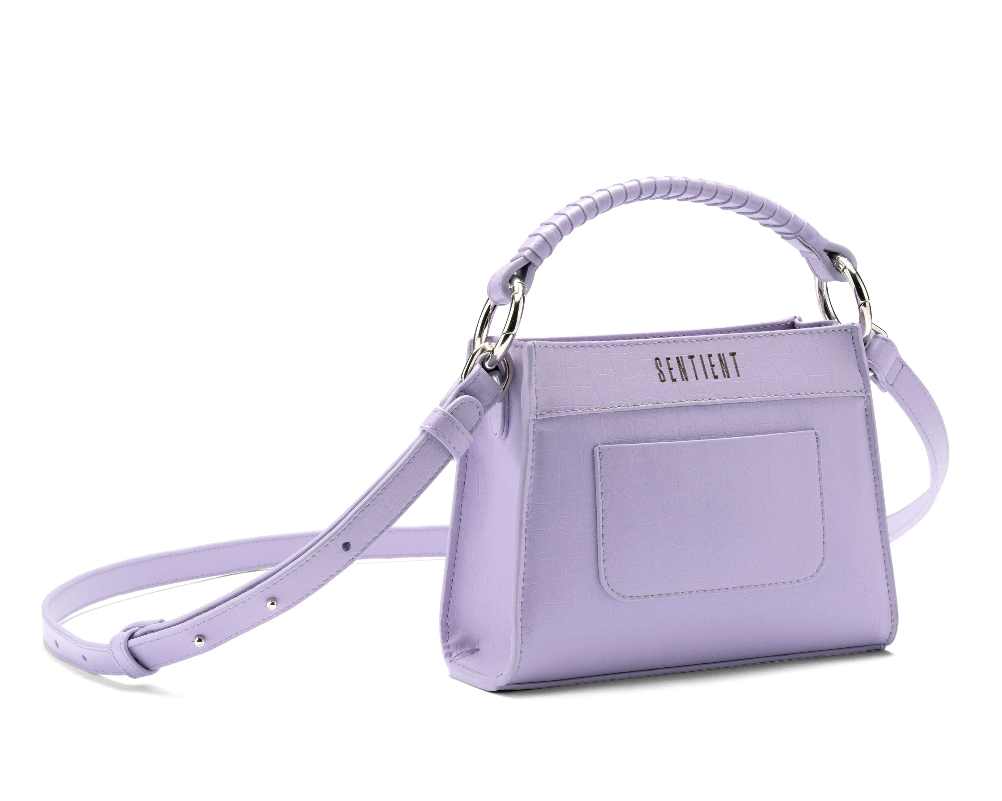 Panthera Desserto® Cactus Leather Vegan Mini Tote Bag - Eco-Friendly Lavender Purse for Women | Perfect for Work, Travel & Everyday Use