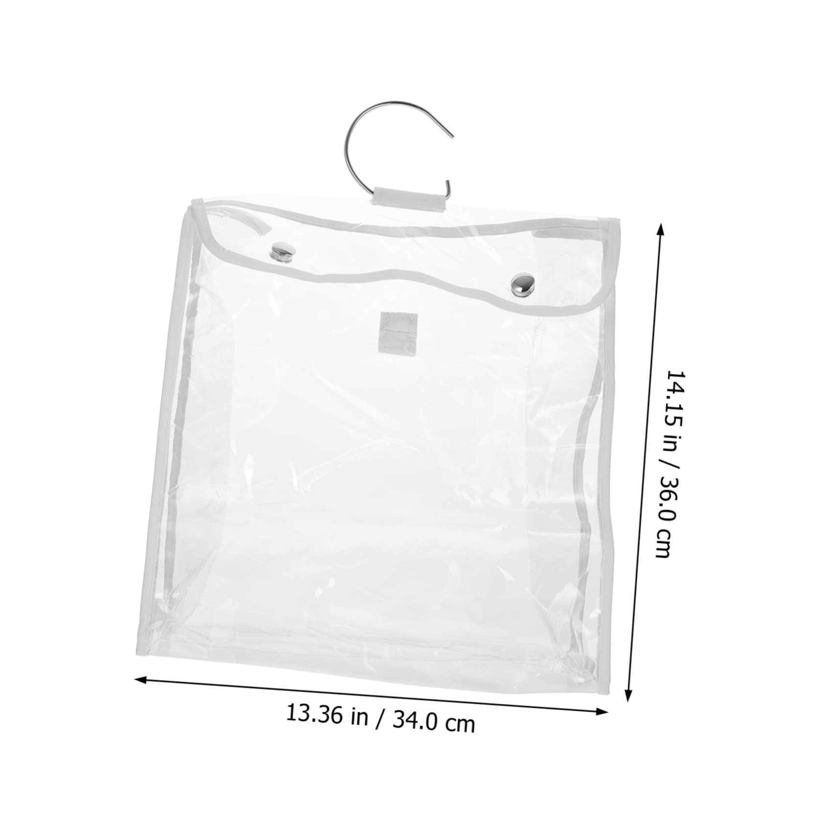 DOITOOL Clear Handbag Organizer & Purse Storage Bag - Hanging Wardrobe Hook Holder, Tote Protector & Clothing Storage Organizer for Travel, Home & Office Organization