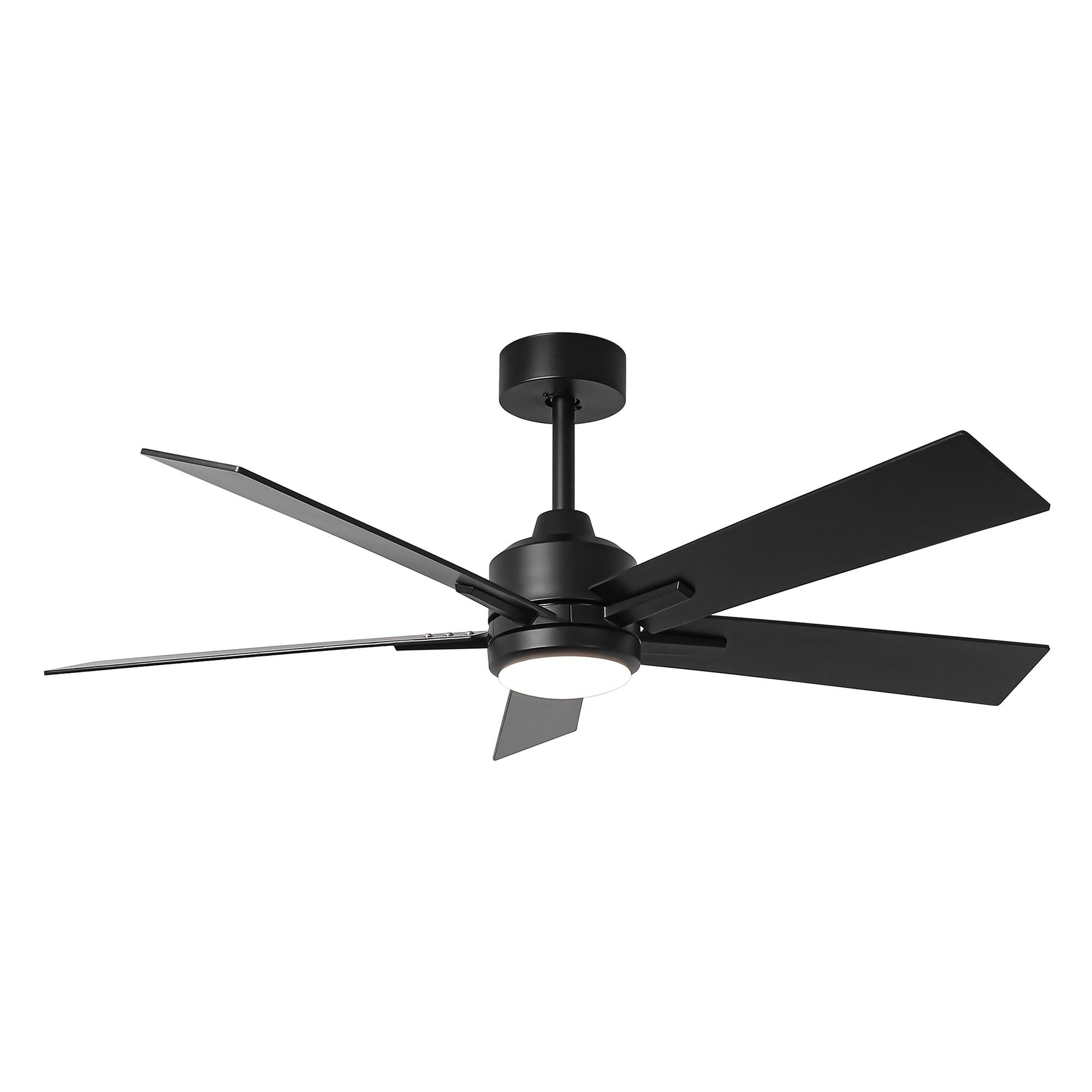 48 DC Motor 5-Blade Modern Ceiling Fan with Downrod Mount - Perfect for Living Room, Bedroom, and Office Cooling
