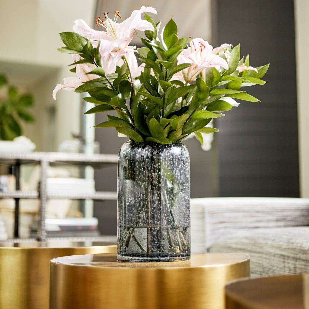 Cyan Design 11086 Large Clear Glass Oxtail Vase - Elegant Home Decor for Living Room, Dining Table & Wedding Centerpieces