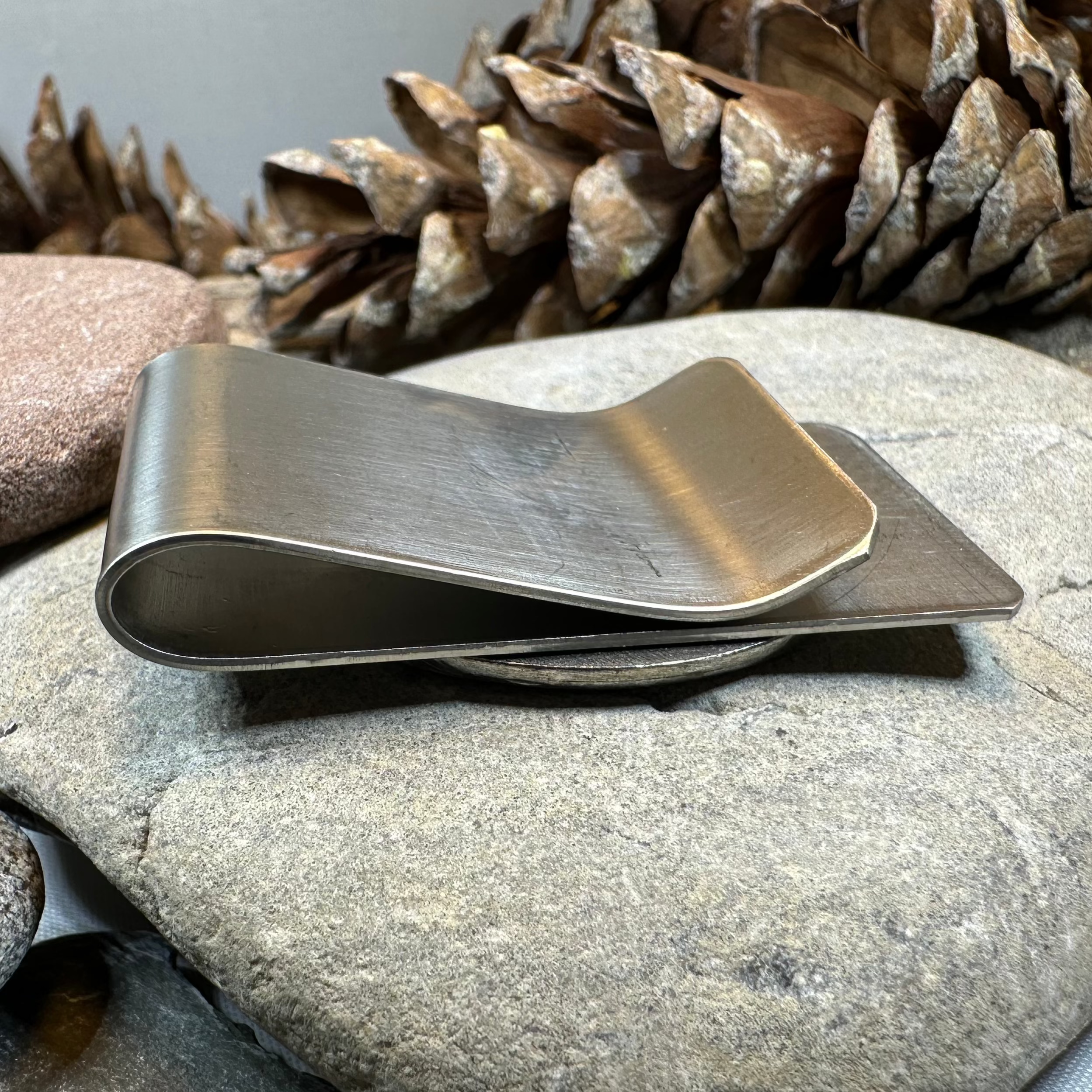 Celtic Wolf Money Clip - Stainless Steel Wallet Money Holder for Bills & Cards - Perfect for Men's Gifts, Travel & Everyday Use