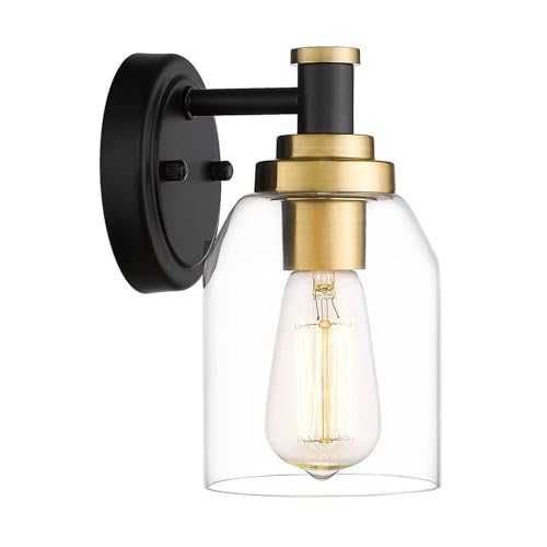Black & Gold + Clear Glass
