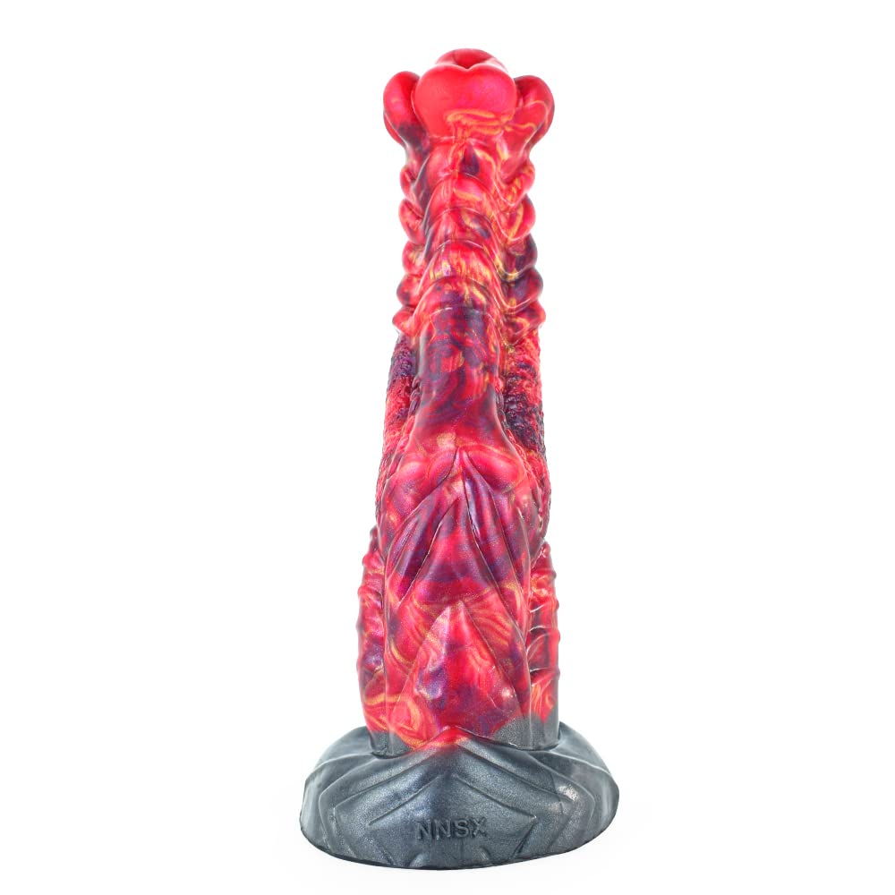 BeHorny Liquid Silicone Alien/Fido Dildo Sex Toy with Strong Suction Cup - Realistic Adult Toy for Solo Play, Couples & BDSM Fantasy (Black)