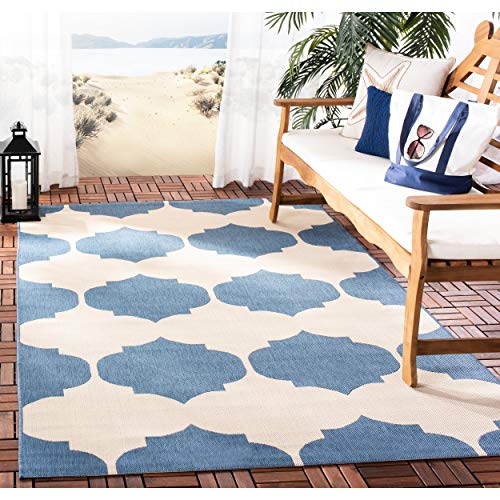 Beige/Blue