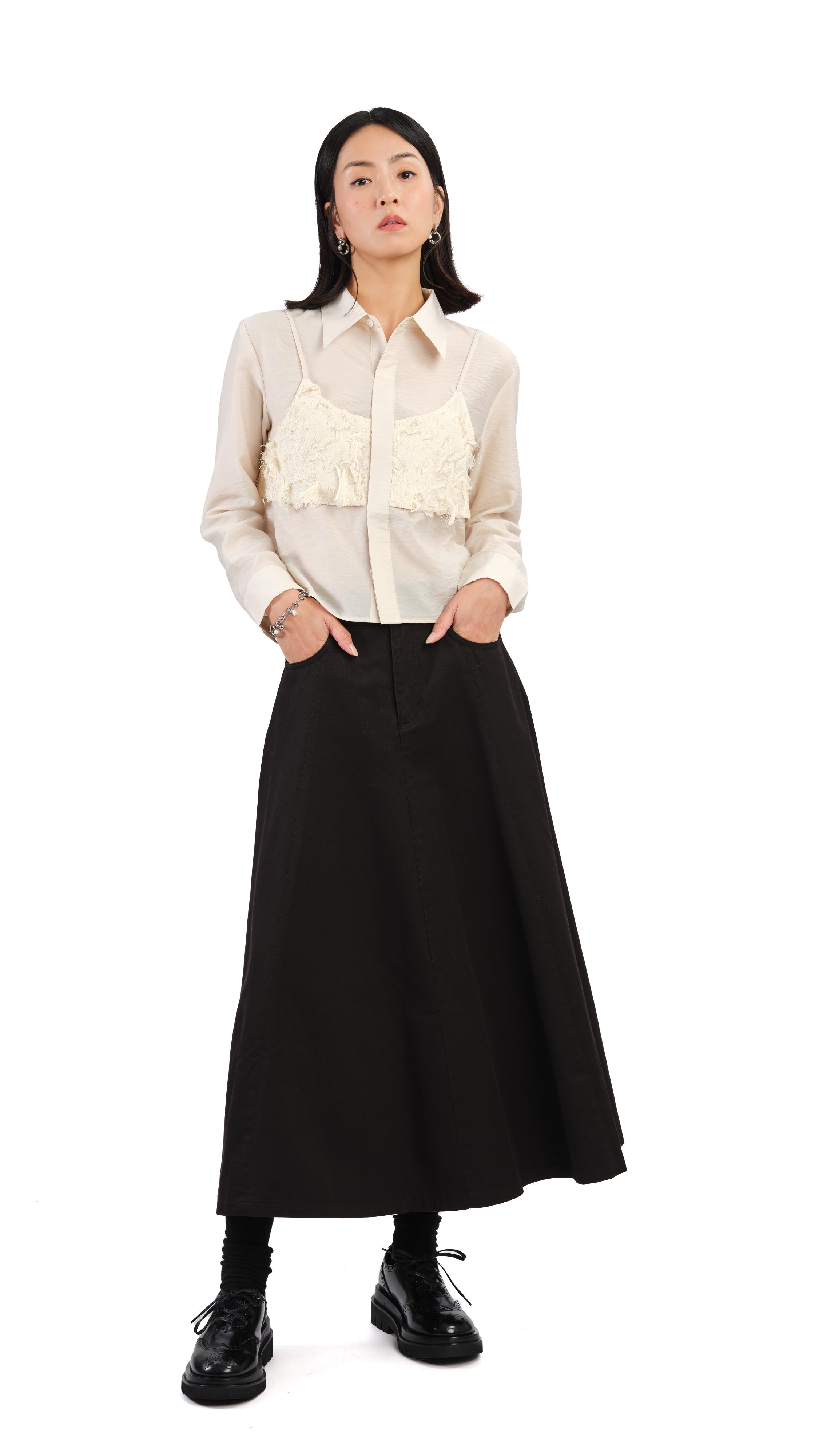 2 in 1 Stylish Jacquard Shirt for Men & Women - Elegant Button Up Blouse with Unique Pattern - Perfect for Office, Date Night & Special Occasions