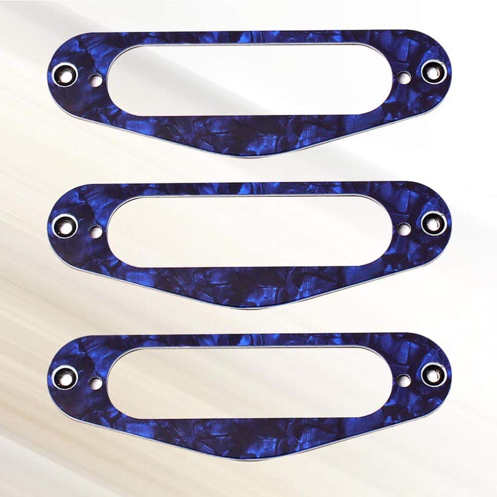 EXCEART 3-Piece Single Coil Guitar Pickup Frame Set - Replacement Plate Ring for Electric Guitars - Perfect for DIY Guitar Upgrades, Repairs, and Custom Modifications