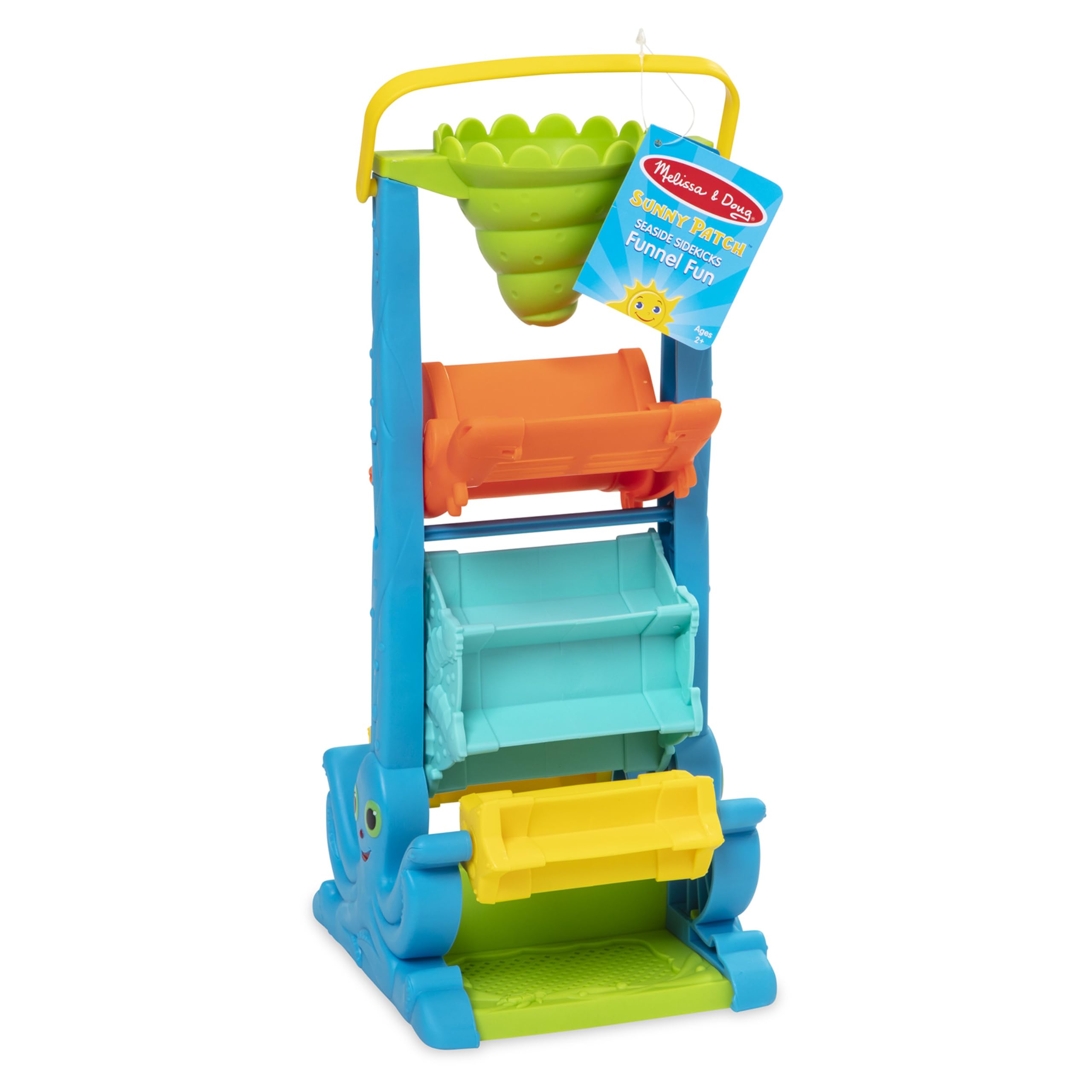 Melissa & Doug Seaside Sidekicks Sand and Water Sifting Funnel - Kids Beach Toy for Sandcastle Building & Water Play - Perfect for Outdoor Beach Activities & Sensory Play