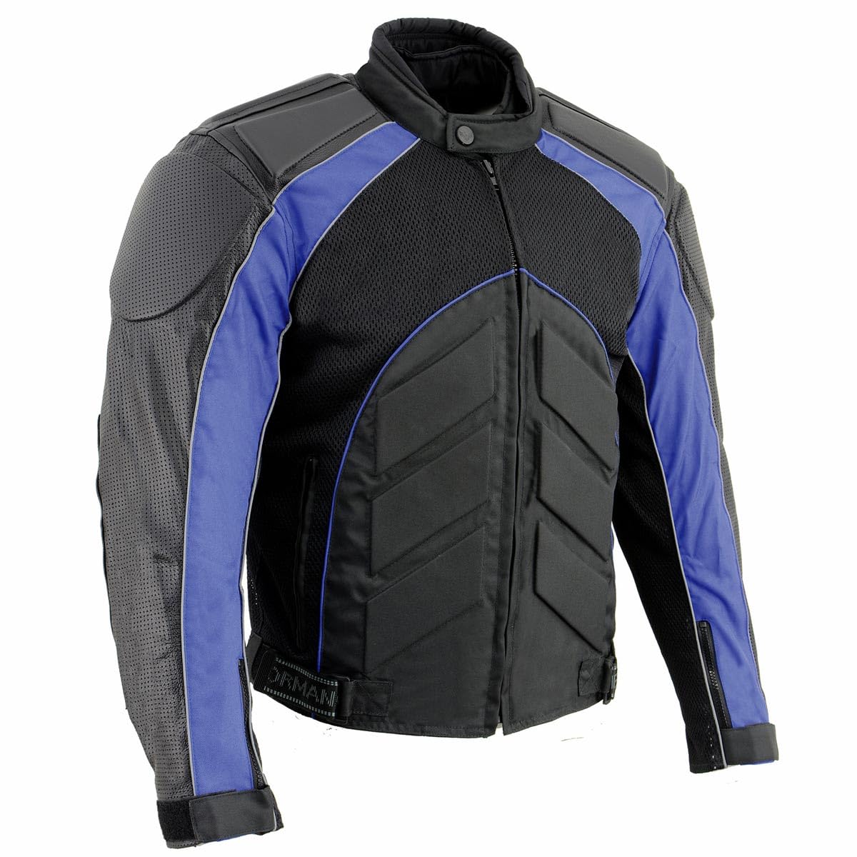 NexGen SH2153 Men's Black CE Armored Motorcycle Jacket - Textile & Leather Combo for Safety & Style - Perfect for Riding, Commuting & Adventure Tours