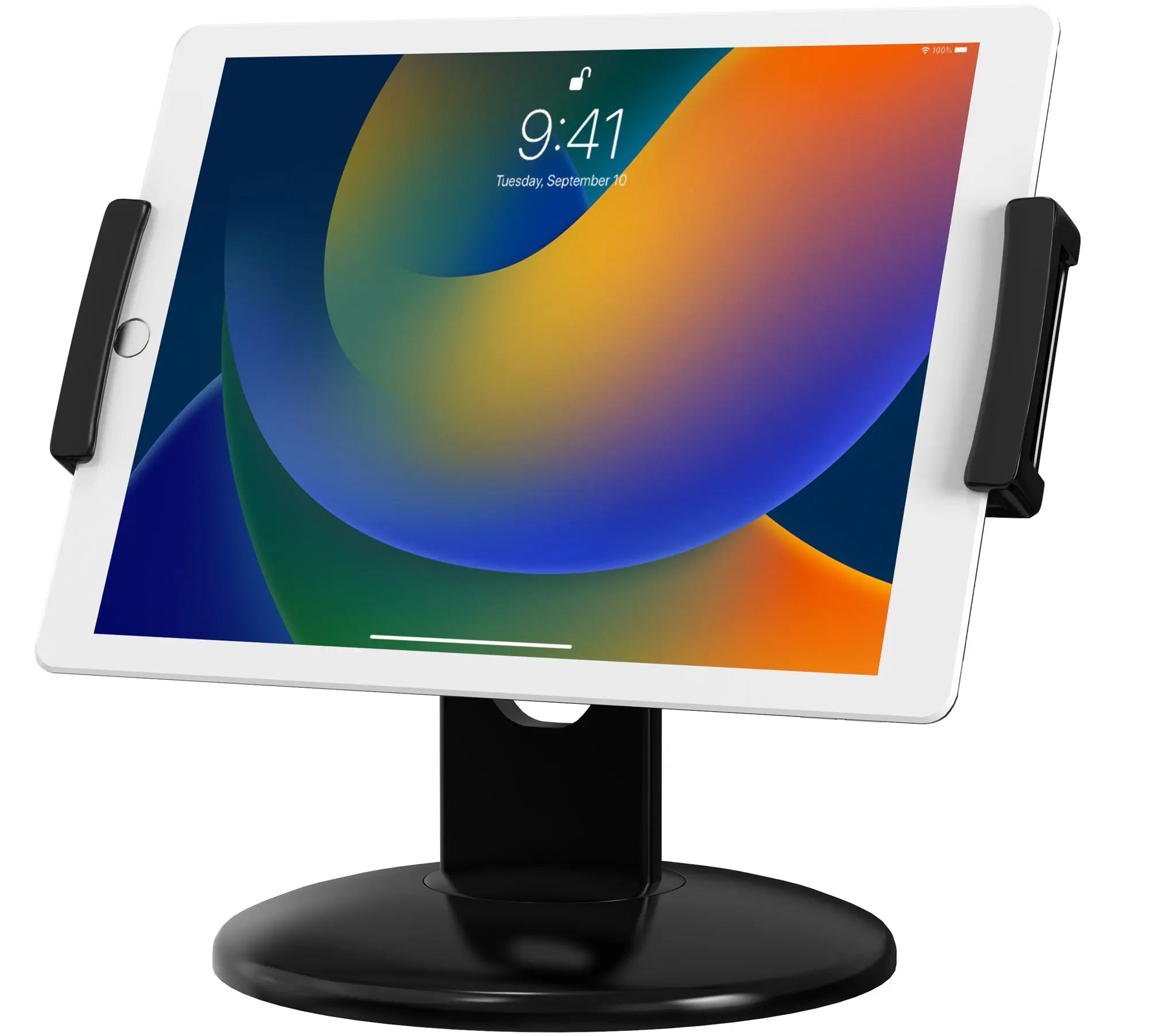 Quick Connect Tablet Desk Mount - Adjustable & Sturdy Stand for iPad, Samsung, Kindle - Perfect for Work, Study, and Video Calls