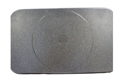 2-Pack Marble Griddle Set - Ribbed & Smooth Double-Sided Grill Pan with Free Colored Handles - Perfect for Gas Stove Cooking, Pancakes, Steaks & Outdoor BBQ