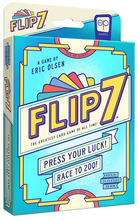 Flip 7 Travel Card Game - Fun Compact Family Board Game for Road Trips, Camping & Airplane Travel - Perfect Travel Size Entertainment for Kids & Adults