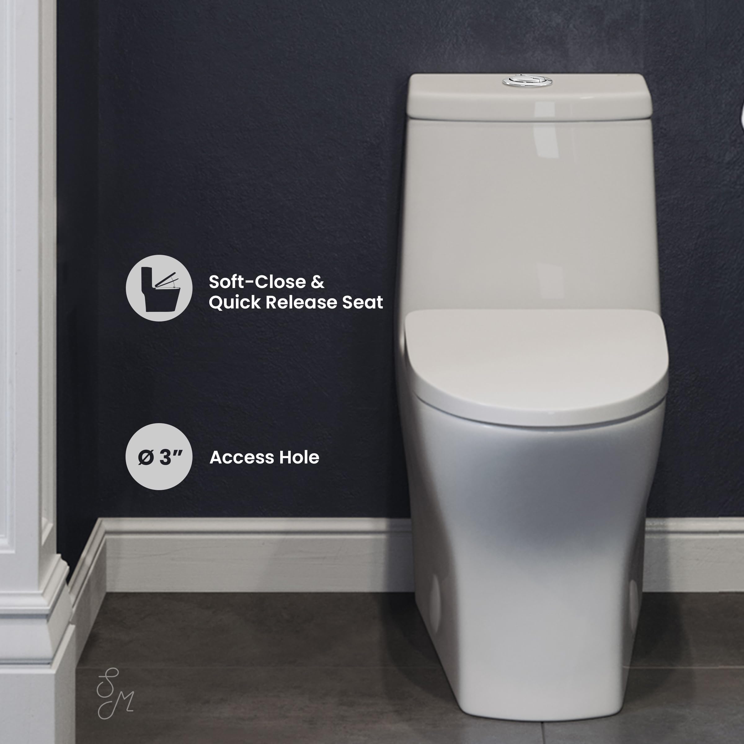Swiss Madison Sublime II One-Piece Round Toilet - 10