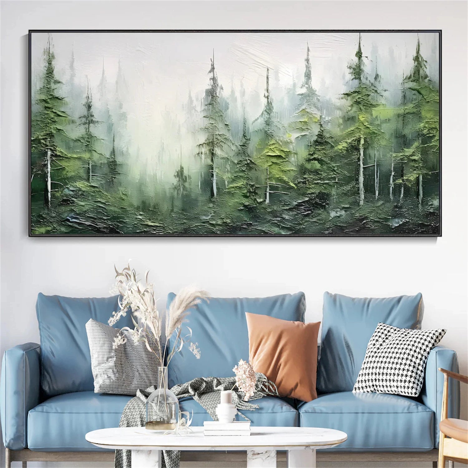Flower and Tree Painting #FT104 - Handmade Canvas Art for Home Decor, Living Room, Bedroom & Office Wall Decor