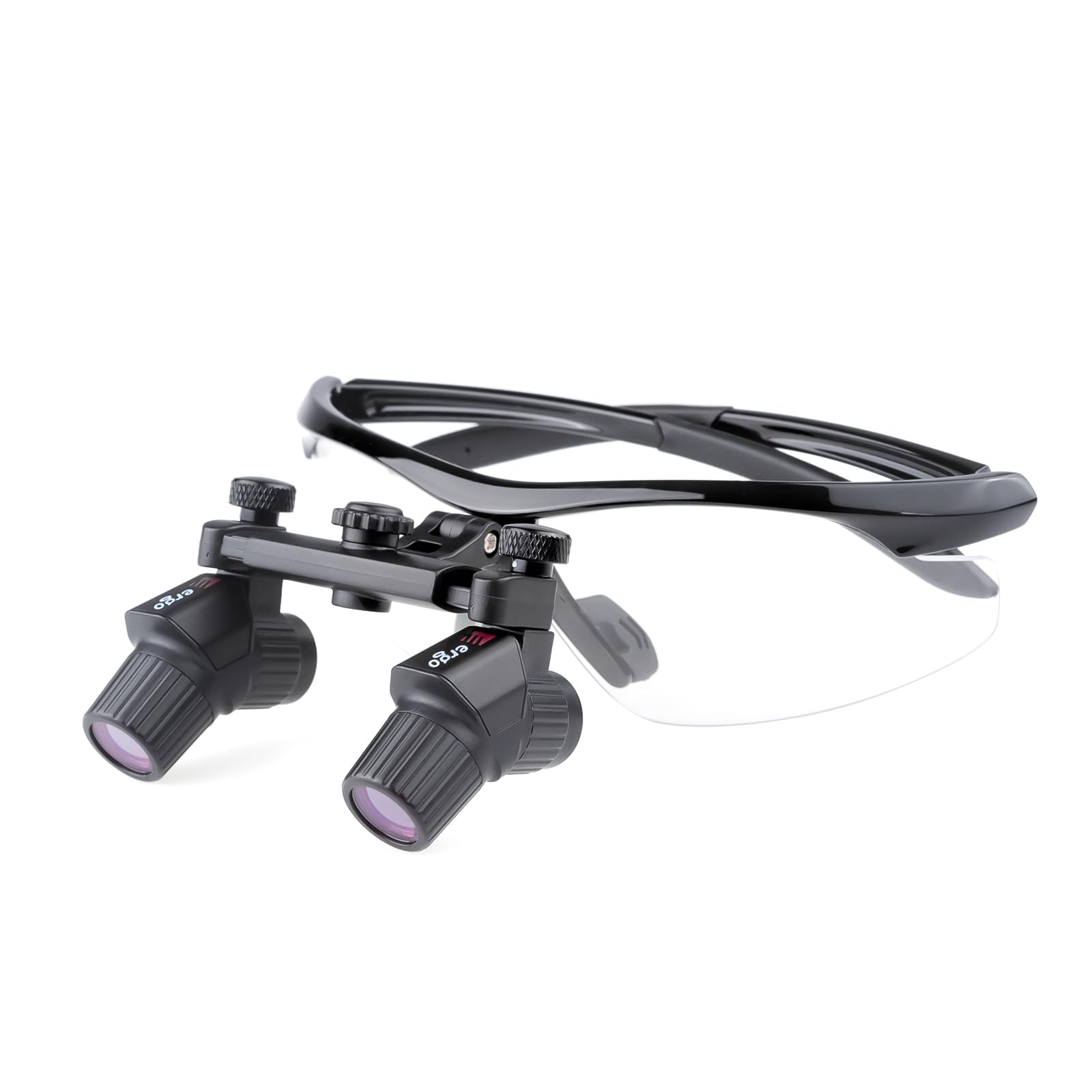 **4X-450mm Dental Ergonomic Binocular Loupes – Magnifying Glasses for Dentists & Hygienists – Black Frame – Perfect for Precision Dental Work & Surgical Procedures**