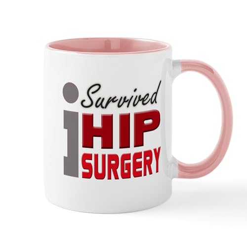 White/Pink Inside - Hip Surgery Survivor Mug