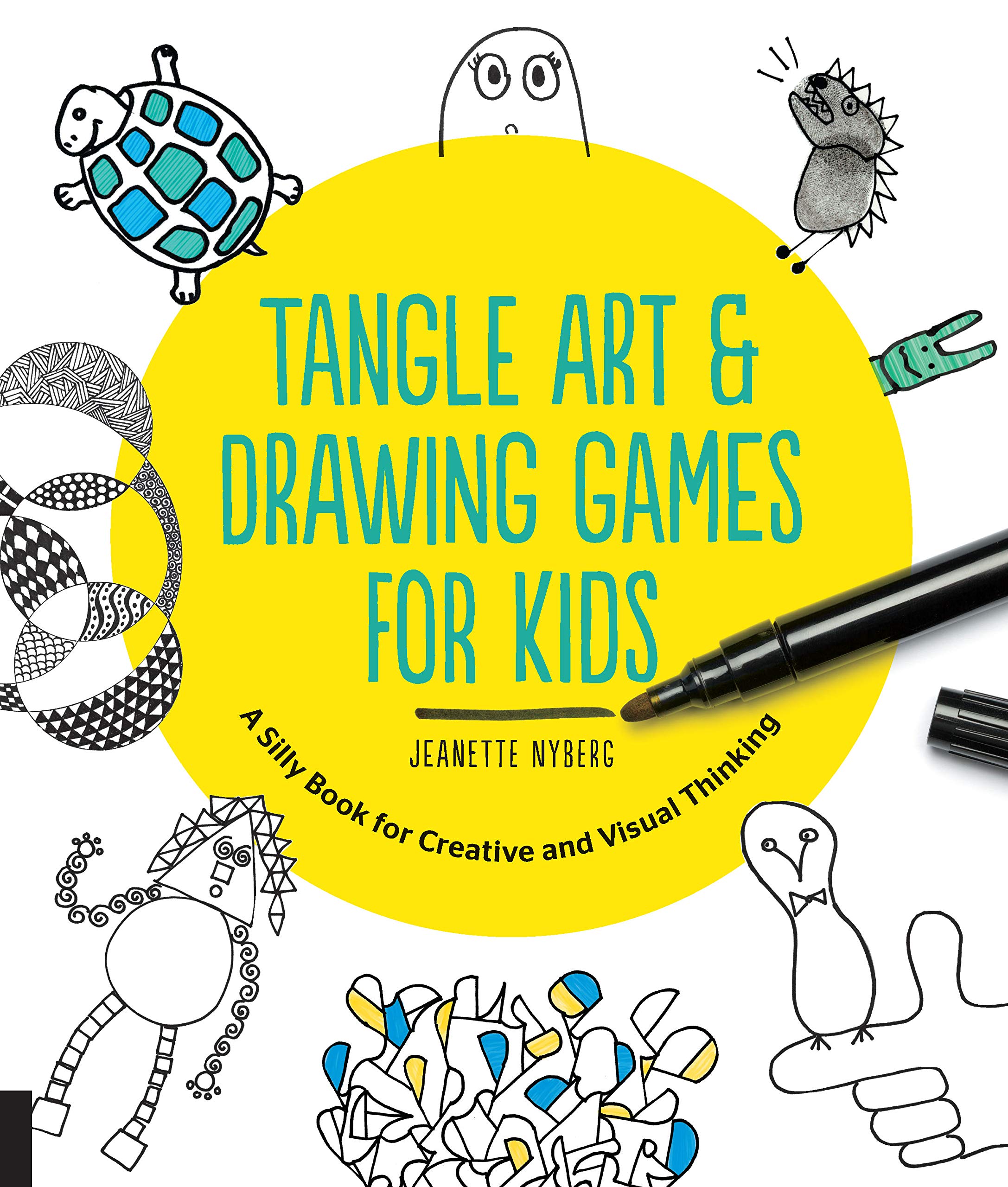 Tangle Art and Drawing Games for Kids: A Fun and Creative Book for Visual Thinking and Artistic Development - Perfect for Home, School, and Travel Activities
