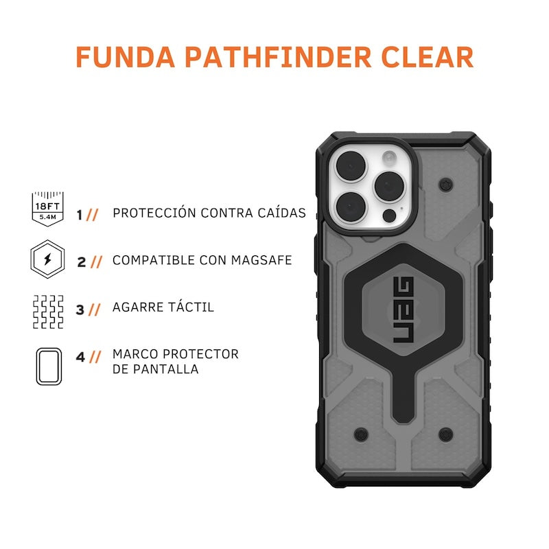 UAG Pathfinder Rugged Case for iPhone 16 Pro Max - Black | Military-Grade Drop Protection | Shockproof & Scratch-Resistant | Perfect for Outdoor Adventures & Daily Use
