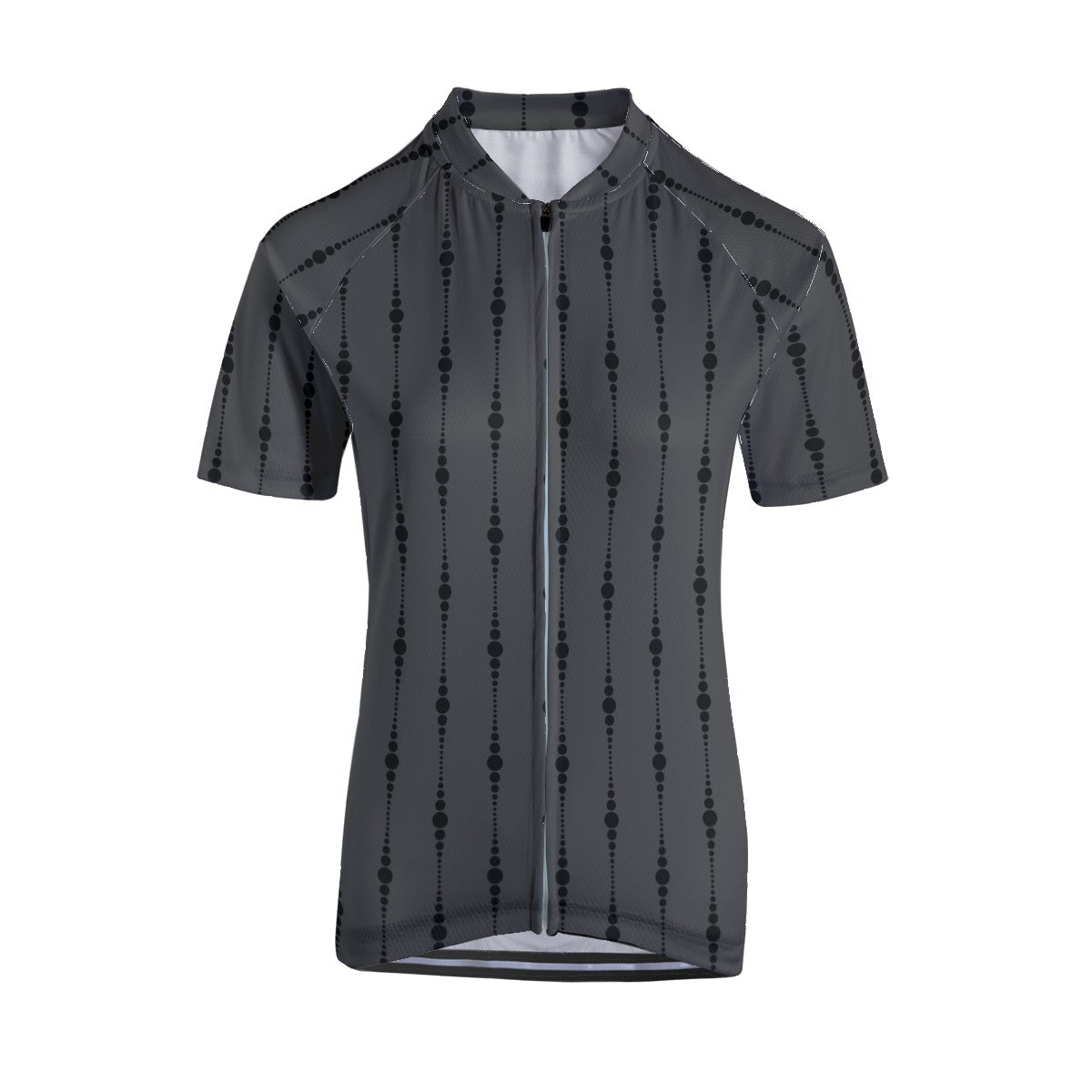 Women's Gray & Black Raglan Cycling Jersey - Breathable & Comfortable for Road Biking, Mountain Cycling & Outdoor Sports
