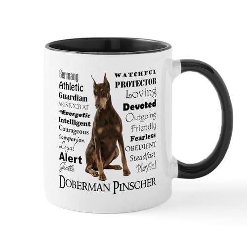 White/Black Inside - Doberman Traits Mugs