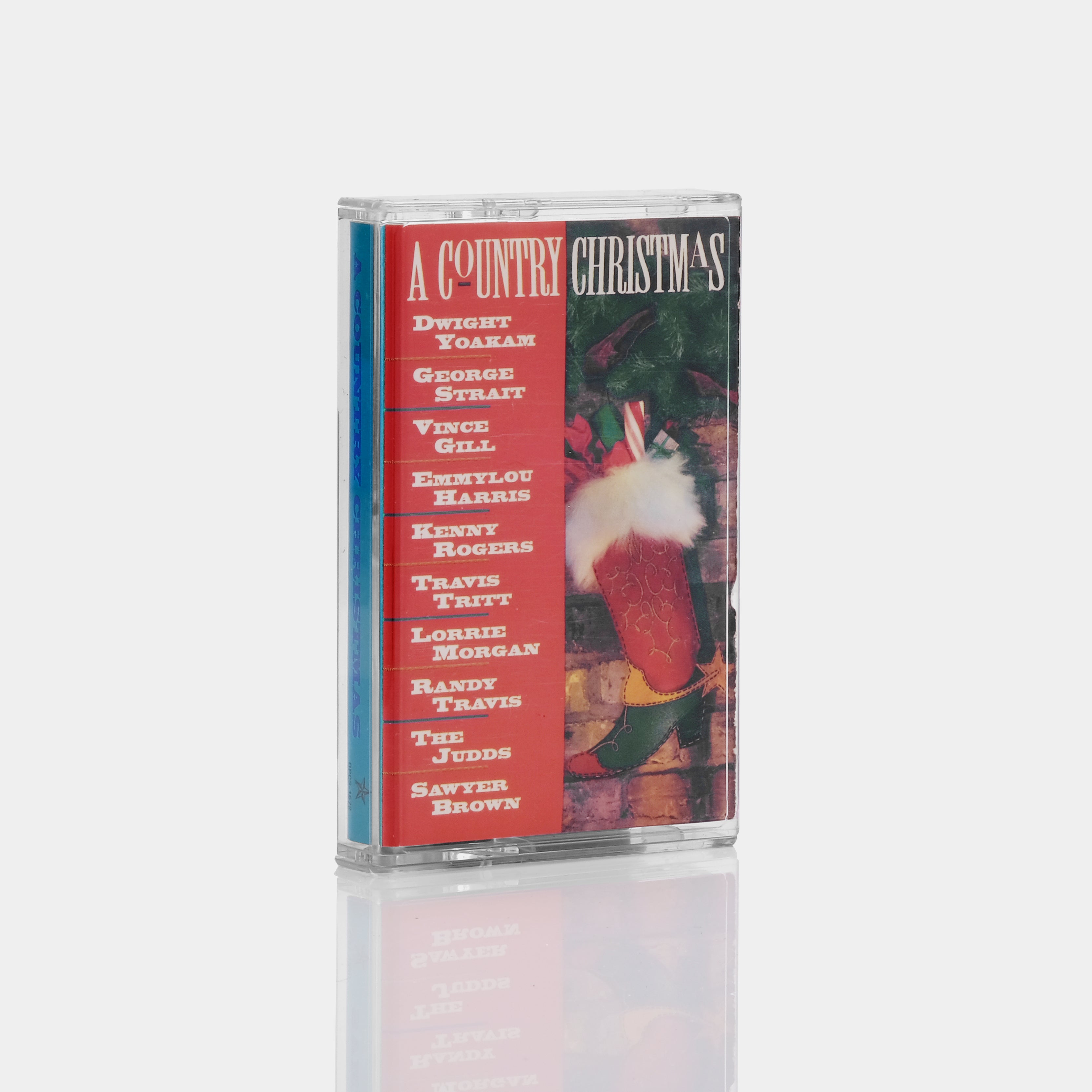 Vintage A Country Christmas Cassette Tape - Classic Holiday Music for Festive Decorations & Cozy Gatherings