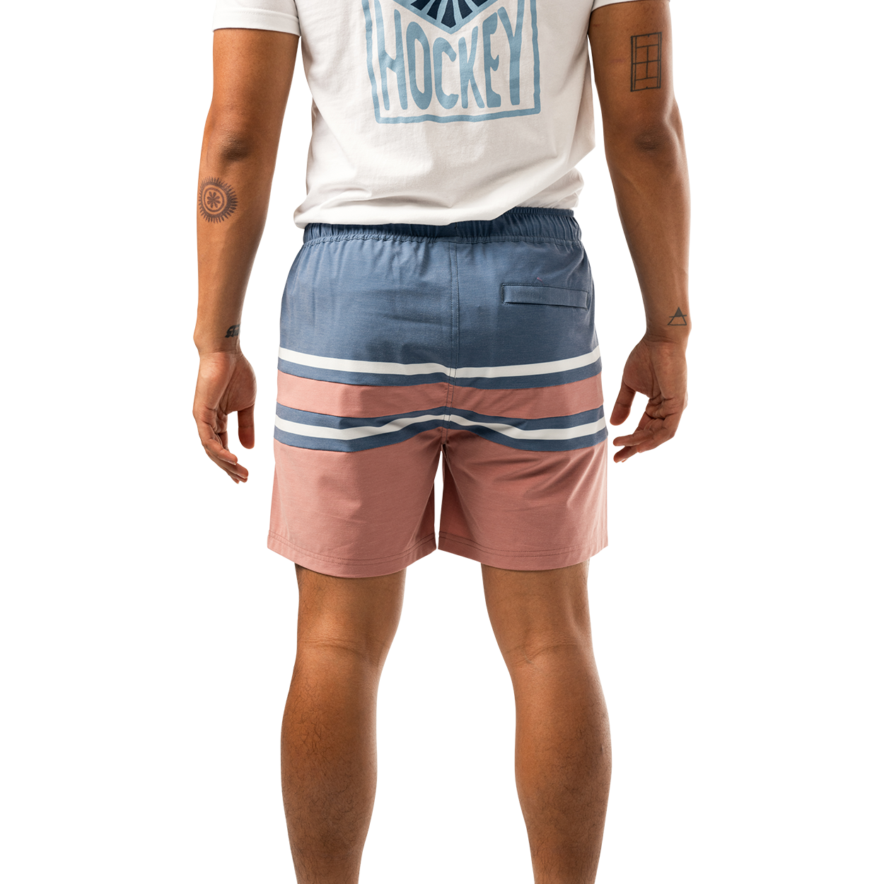 Bauer Deep End Swim Shorts for Men - Blue Horizon Quick-Dry Swim Trunks for Swimming, Beach & Water Sports