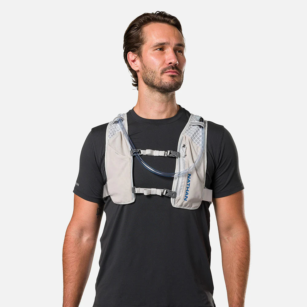 QuickStart 3.0 4L Hydration Backpack - Lightweight Water Bladder Pack for Hiking, Running & Outdoor Sports (Black/Reflective Silver)