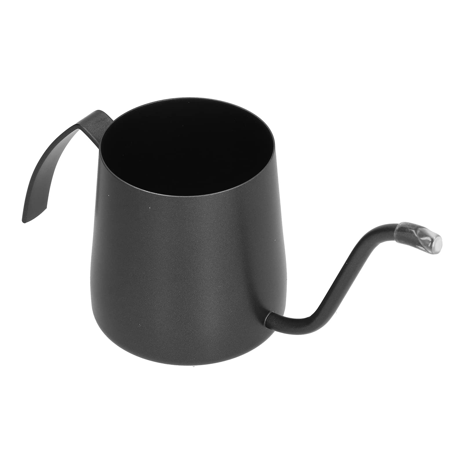 Premium Stainless Steel Gooseneck Coffee Pot - 350ml Uncoated Black Kettle with Long Narrow Spout & Hanging Ear for Pour Over, French Press, Tea Brewing - Perfect for Home Baristas & Coffee Enthusiasts