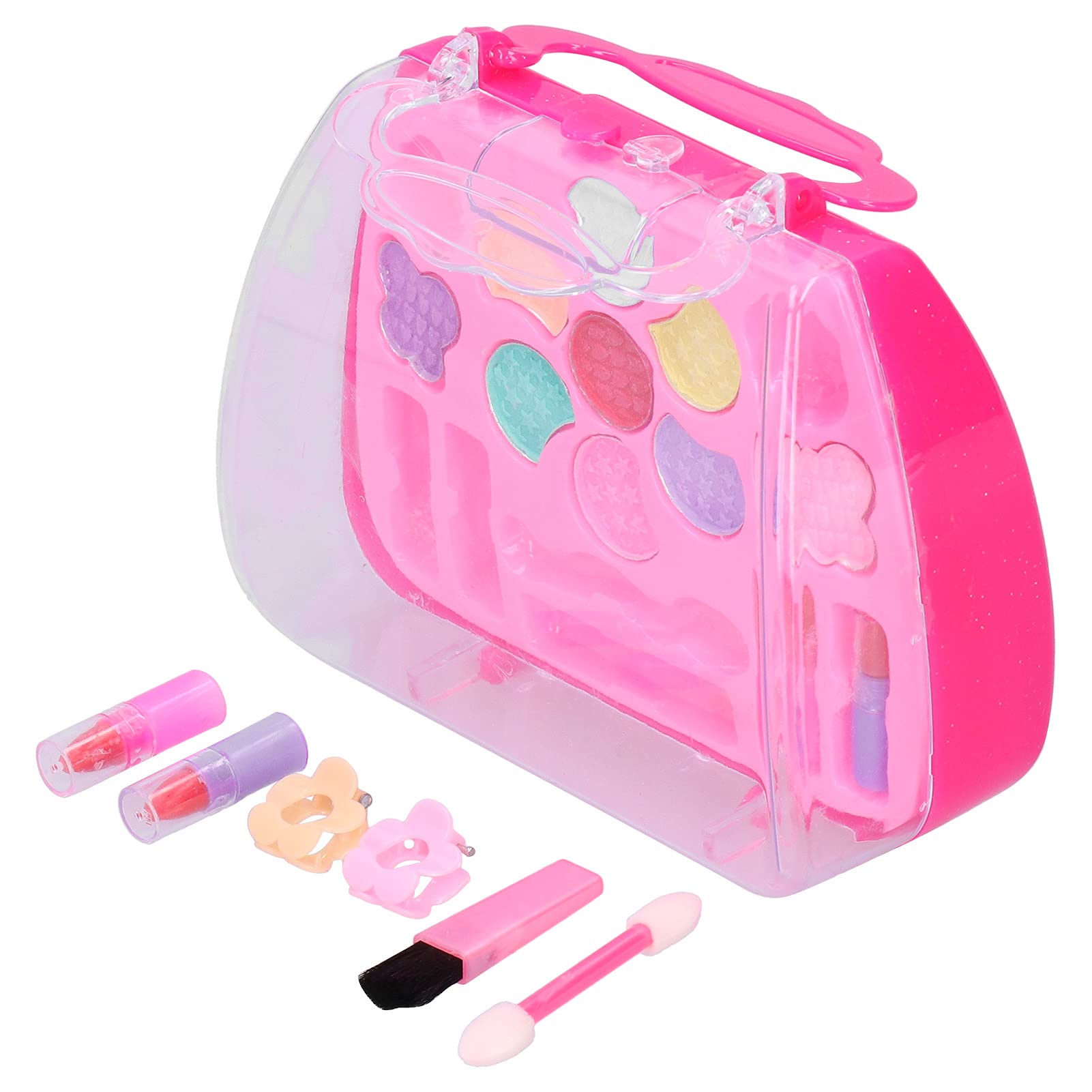 **My First Makeup Play Set for Girls & Boys - Princess Cosmetics Toy Kit with Pretend Makeup (Pink, Santa Claus) - Perfect for Home, School, Kindergarten & Role Play Fun**