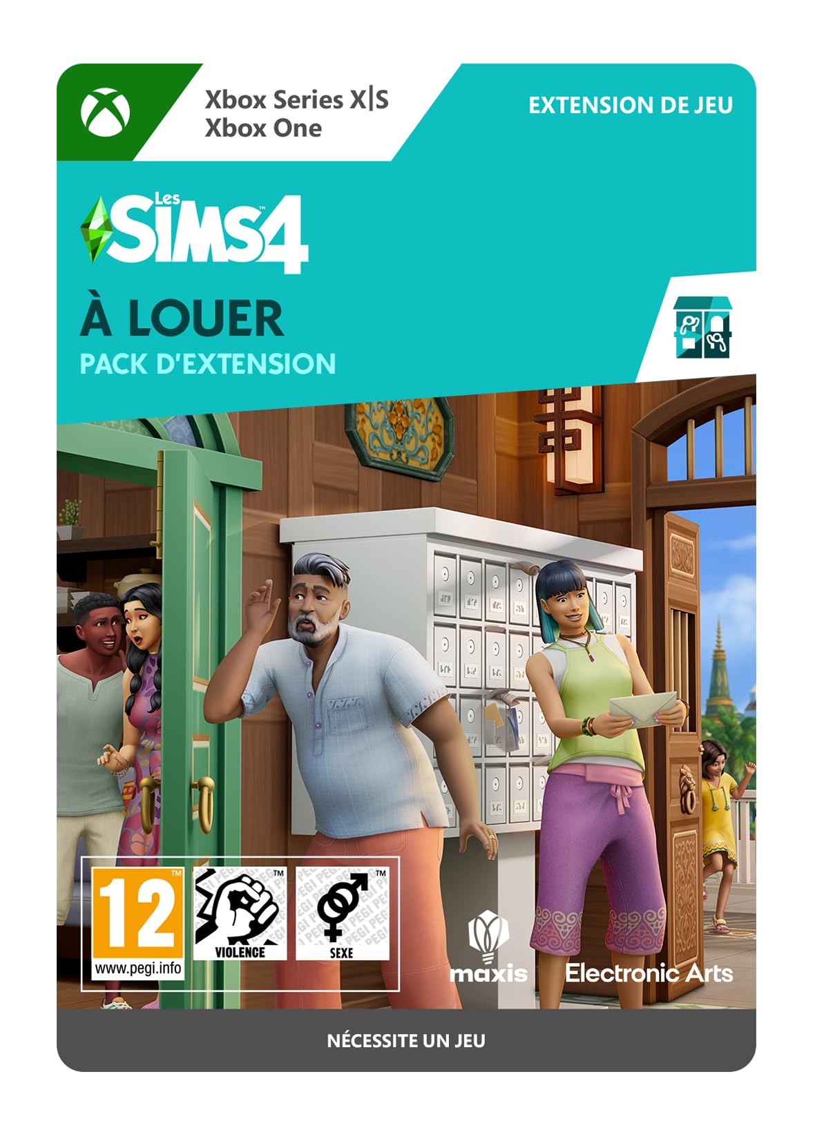 The Sims 4: For Rent Expansion Pack - Digital Download Code for Xbox One & Series X|S | Expand Your Gameplay with New Rental Properties & Neighborhood Stories | Perfect for Simulation & Life Strategy Gamers