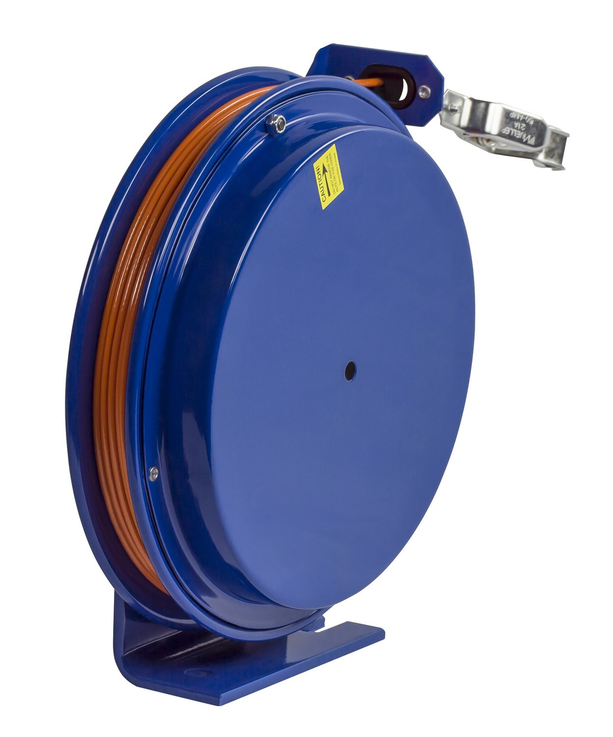 SD-50 Retractable Static Discharge Cable Reel | Heavy Duty Steel Construction | 50ft Length | Easy Maintenance Compact Design | Made in USA | Blue - Perfect for Industrial Workplaces, Manufacturing Facilities & Hazardous Environments