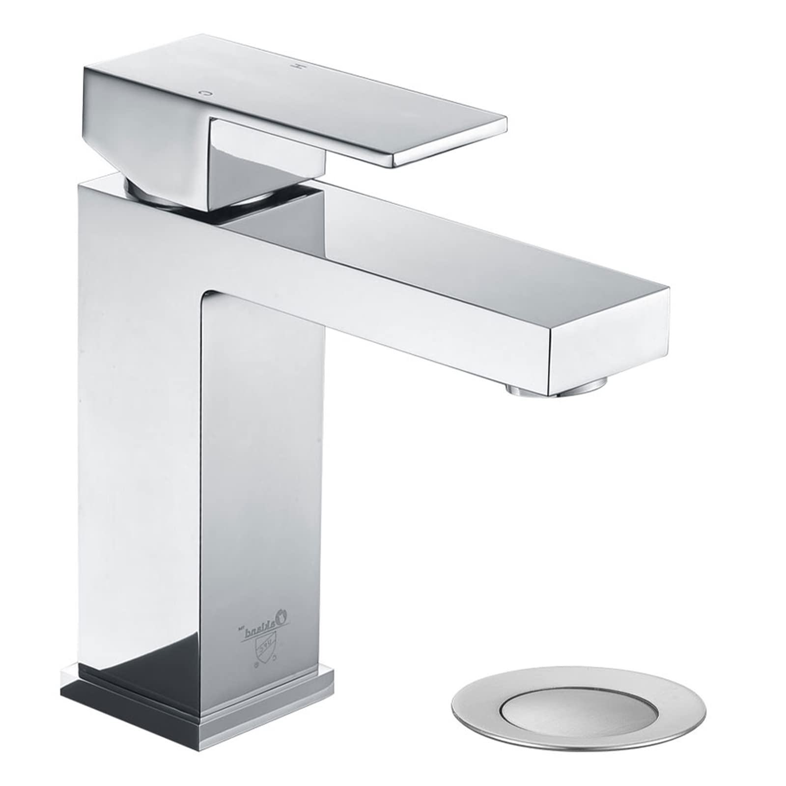 Oakland Modern Single Handle Single Hole Bathroom Faucet Chrome - Pop-Up Drain & Supply Line Included - Perfect for Vanity Sinks, Powder Rooms & Guest Bathrooms