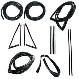 Complete Weatherstrip Seal Kit for Chevy GMC 1967-1970 Models with Weatherstrip Trim Groove, Large Rear Window & Black Beltlines | Premium Car Door Seal Replacement | Perfect for Classic Car Restoration & Weather Protection