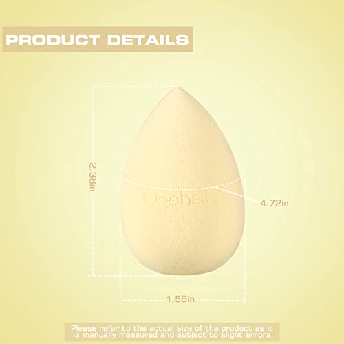 12PCS Latex-Free Makeup Sponge Set - Egg Shaped Beauty Blender for Foundation, Concealer & All Face Areas - Perfect for Professional Makeup Application & Travel