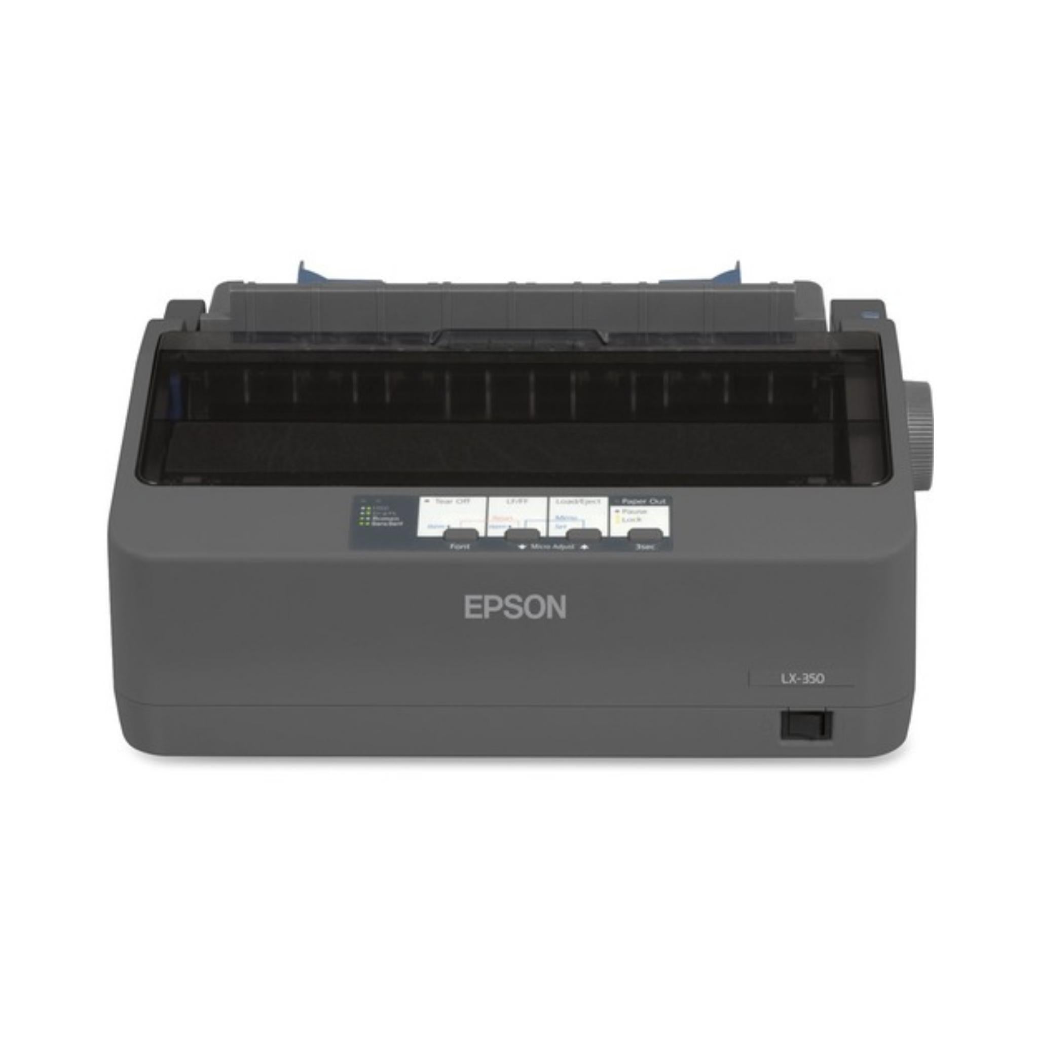 Epson LX 350 Monochrome Dot Matrix Printer - High-Speed Impact Printer for Receipts, Invoices & Multipart Forms - Ideal for Retail, Warehouse & Office Use